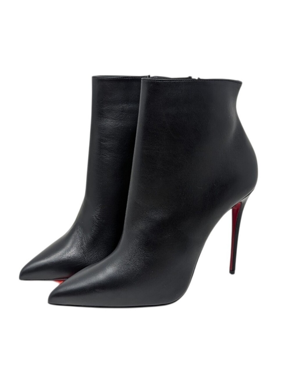 Christian Louboutin Black Leather So Kate 100 Heeled Stiletto Boots Size EU 38